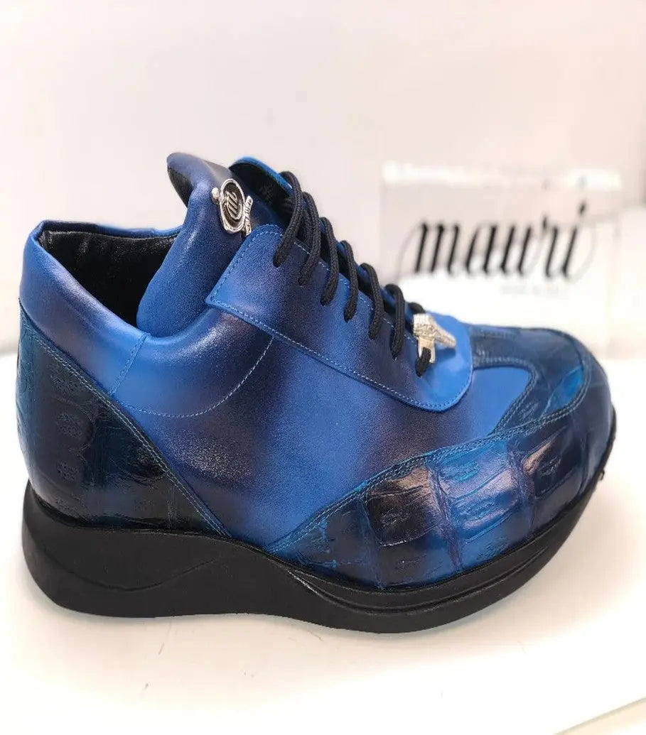 Mauri 8932/3 Multiblue Genuine Baby Crocodile Sneakers