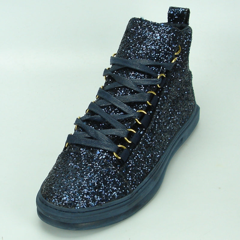 Fiesso FI-2174-2 Navy Glitter Encore Sneakers