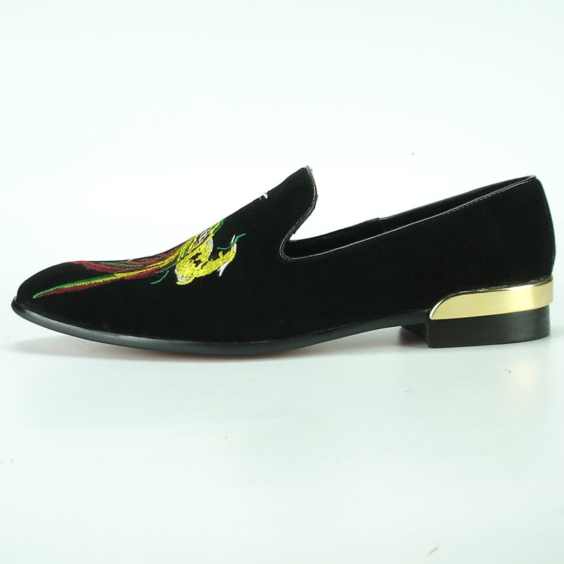 Fiesso FI-7069 Black Loafers