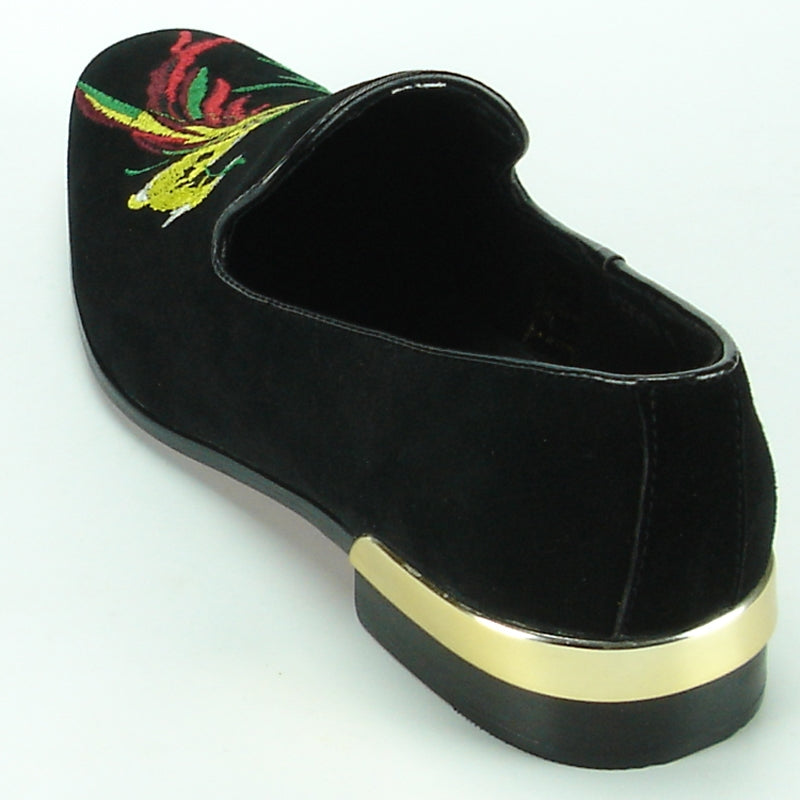 Fiesso FI-7069 Black Loafers