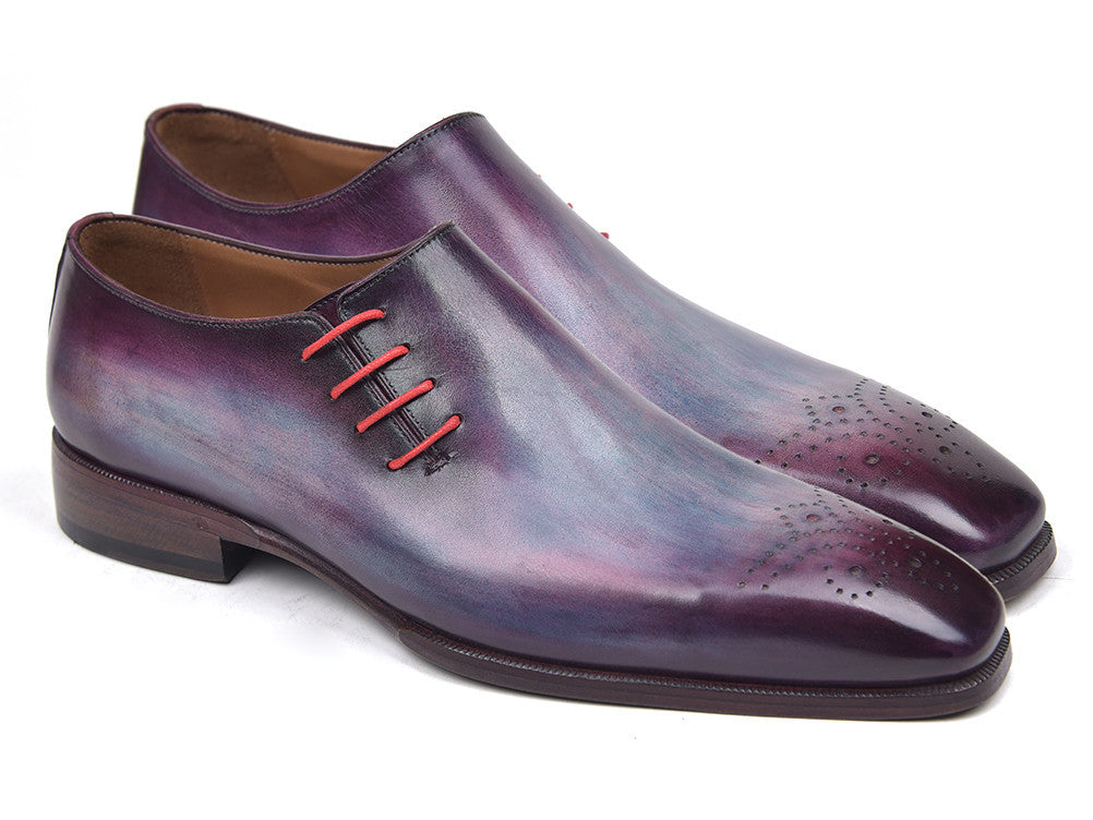 Paul Parkman Side Lace Oxfords Purple (ID#901F89) PAUL PARKMAN