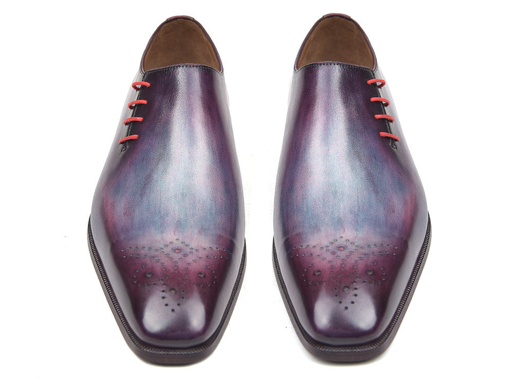 Paul Parkman Side Lace Oxfords Purple (ID#901F89) PAUL PARKMAN