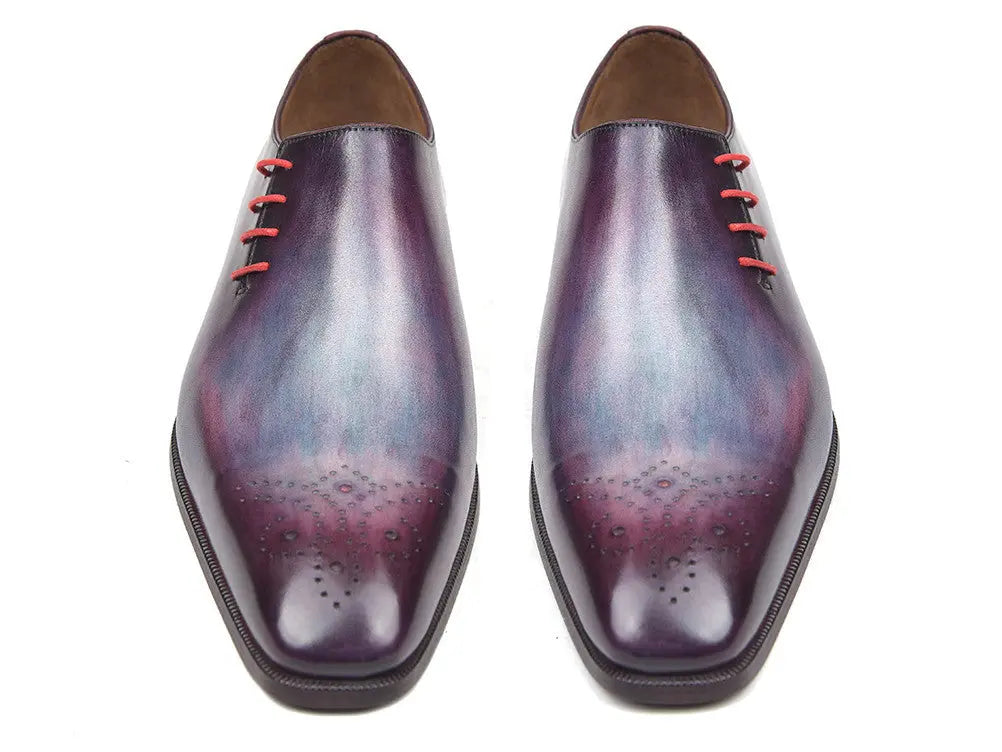 Paul Parkman Men's Purple Side Lace Oxfords (ID#901F89) PAUL PARKMAN
