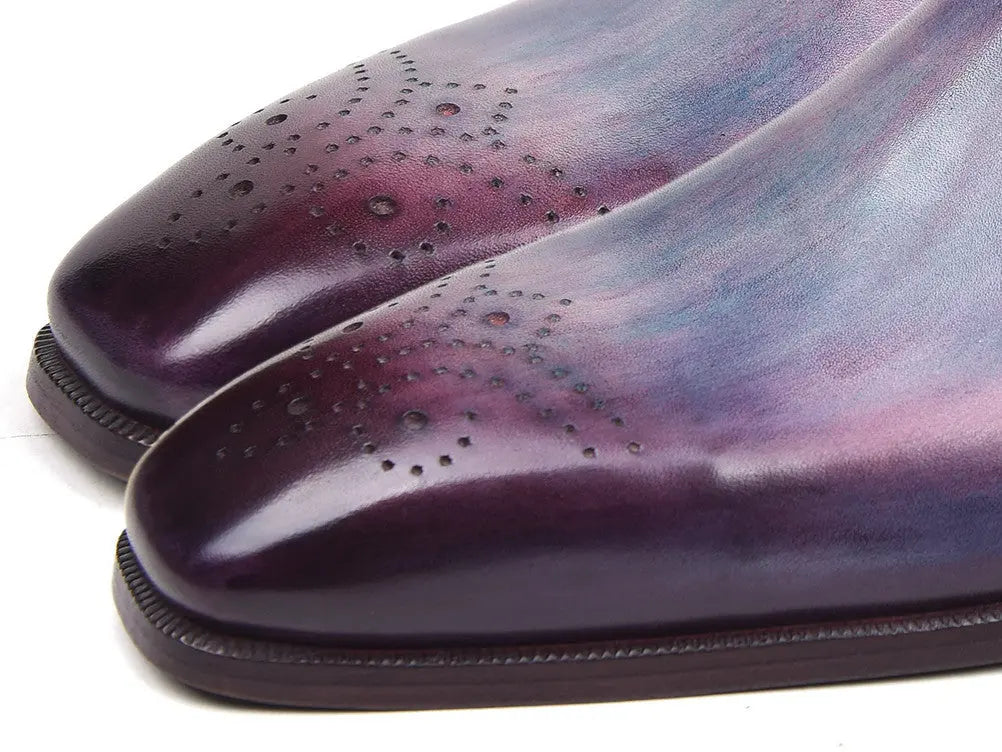 Paul Parkman Men's Purple Side Lace Oxfords (ID#901F89) PAUL PARKMAN