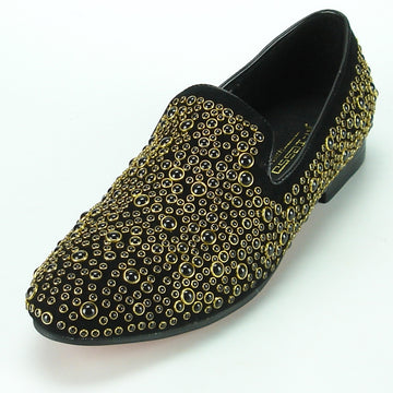 Fiesso FI-7082 Black Loafers