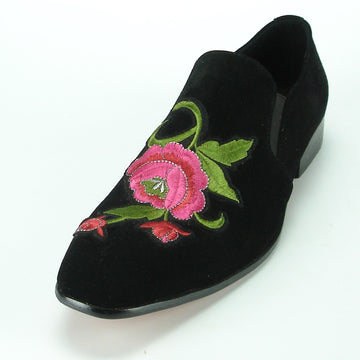 Fiesso FI-7085 Black Loafers