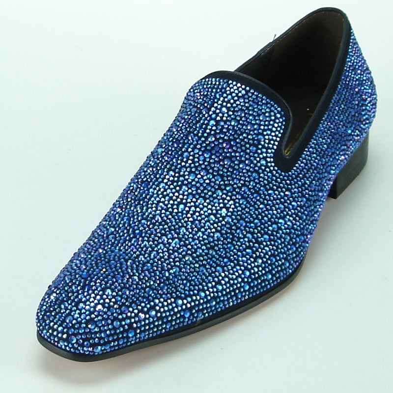 Fiesso FI-7101 Blue Loafers