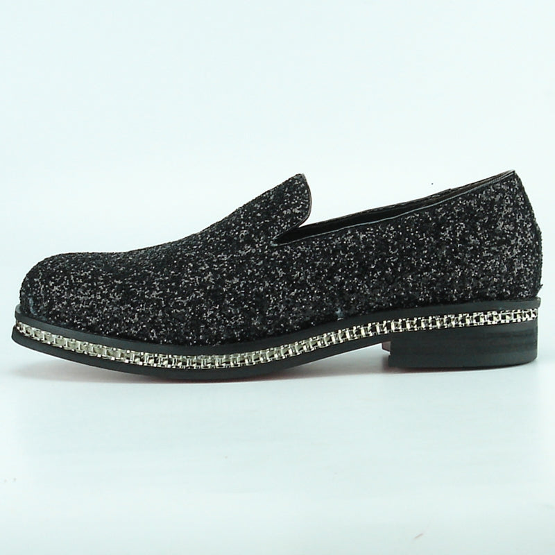 Fiesso FI-7118 Black Loafers