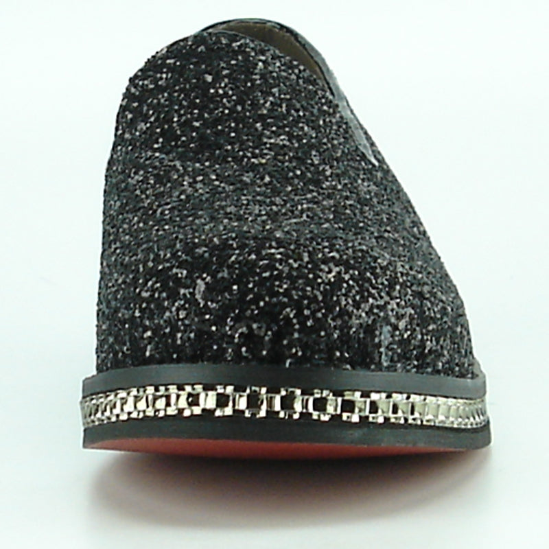 Fiesso FI-7118 Black Loafers