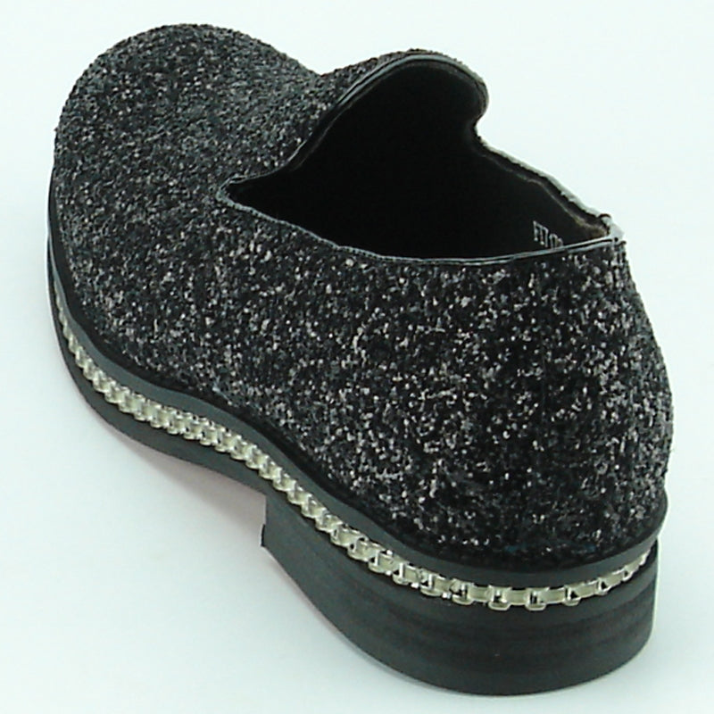 Fiesso FI-7118 Black Loafers