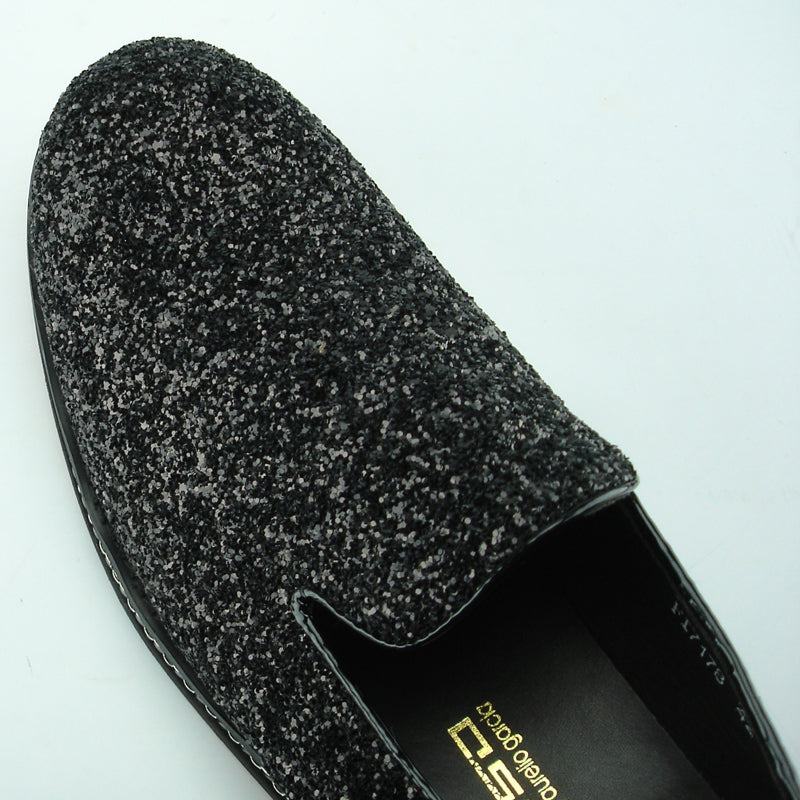 Fiesso FI-7118 Black Loafers