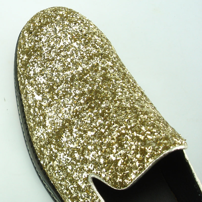 Fiesso FI-7118 Gold Loafers