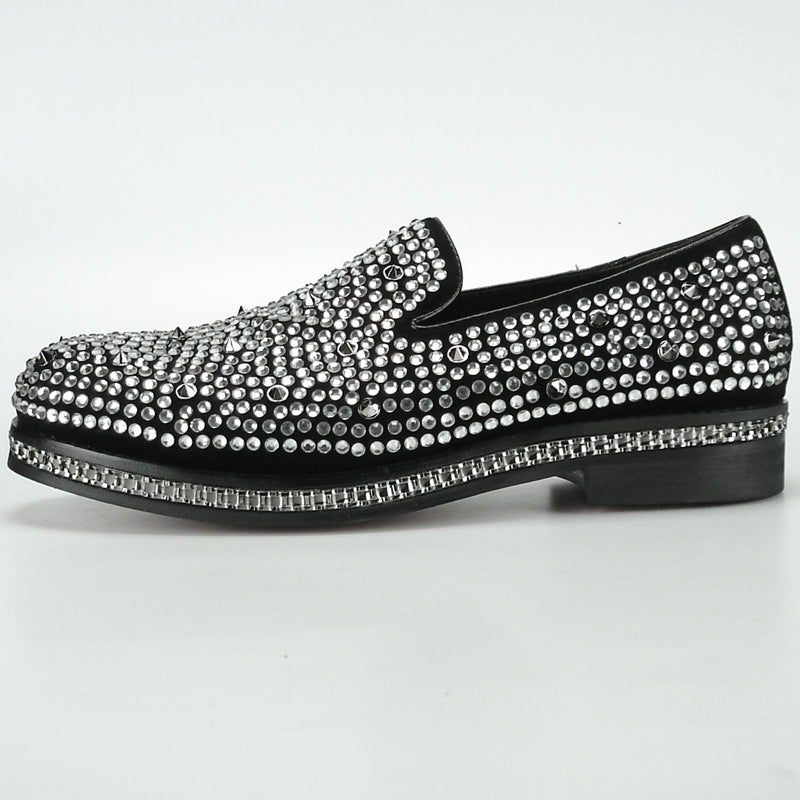 Fiesso FI-7119 Black Loafers