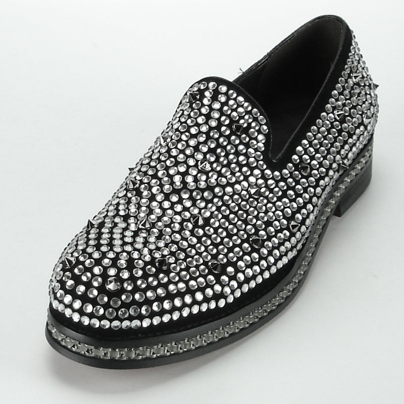 Fiesso FI-7119 Black Loafers