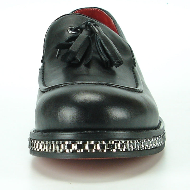 Fiesso FI-7123 Black Loafers