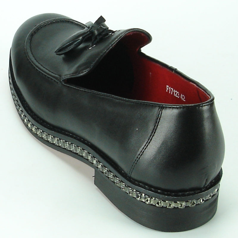 Fiesso FI-7123 Black Loafers