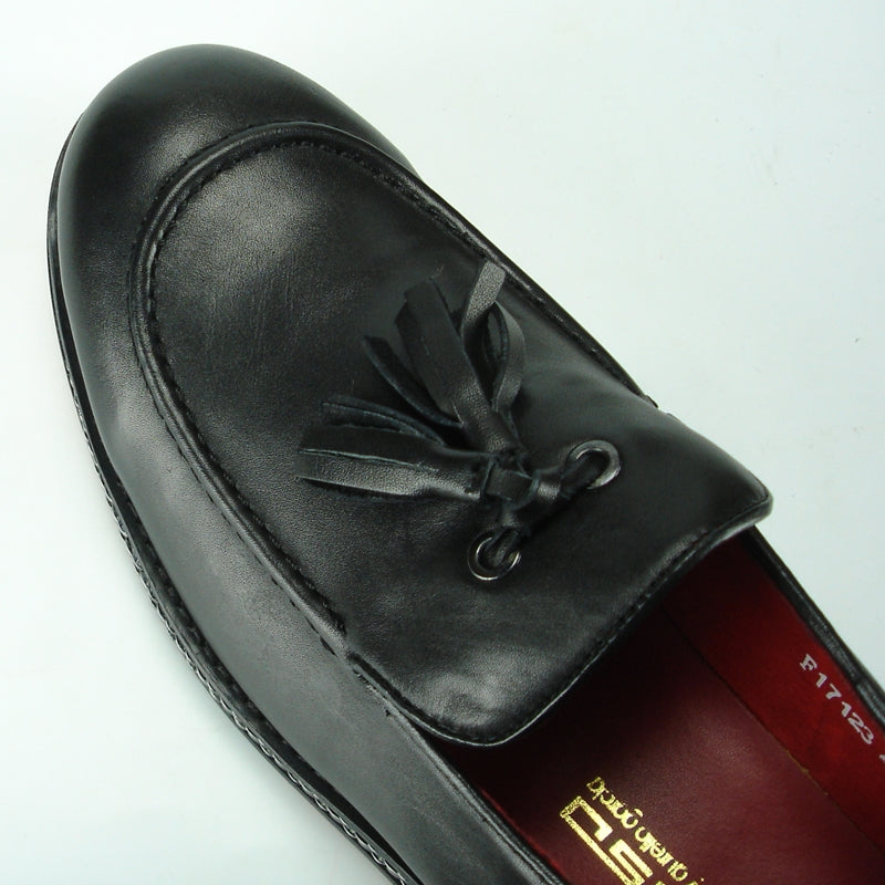 Fiesso FI-7123 Black Loafers