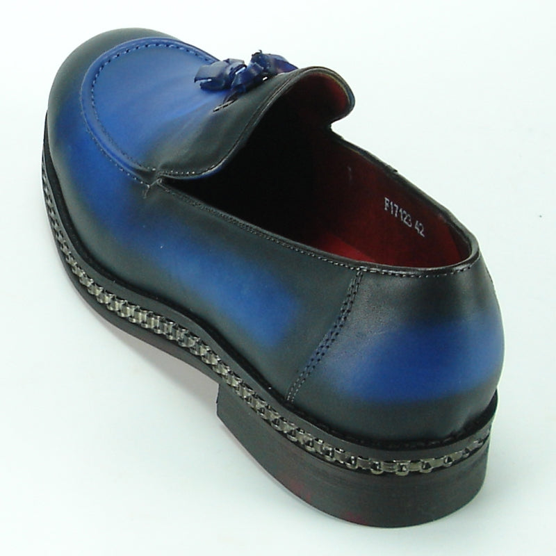 Fiesso FI-7123 Blue  Loafers