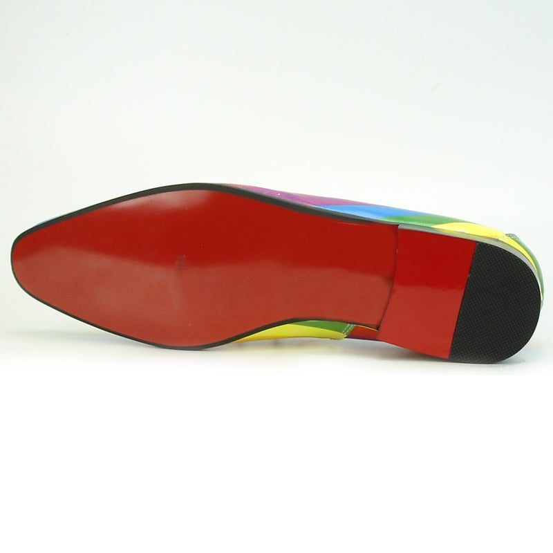 Fiesso FI-7157 Rainbow Slip on Loafers