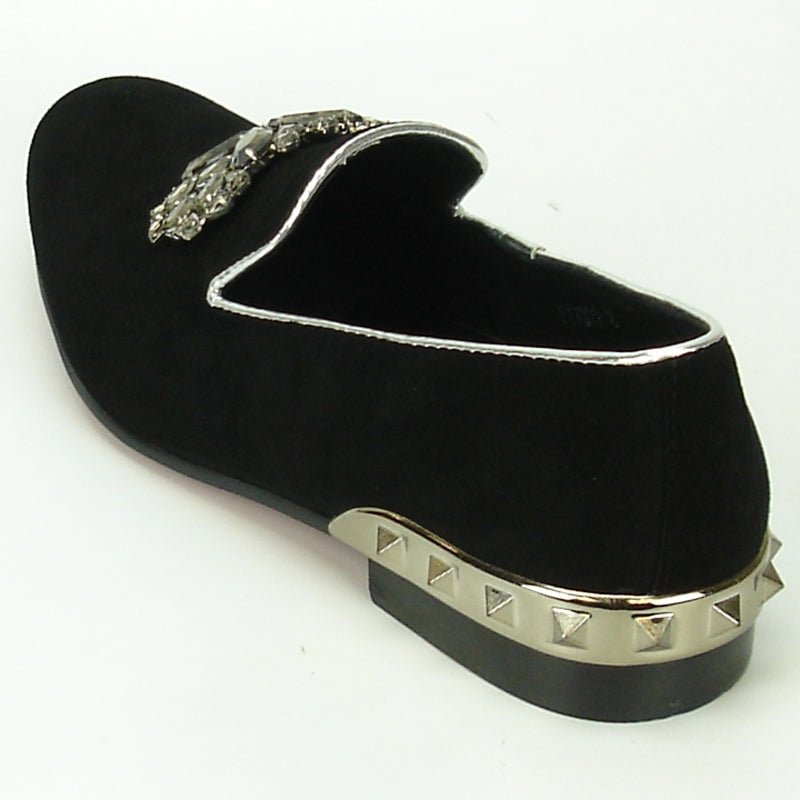 Fiesso FI-7030 Black Loafers