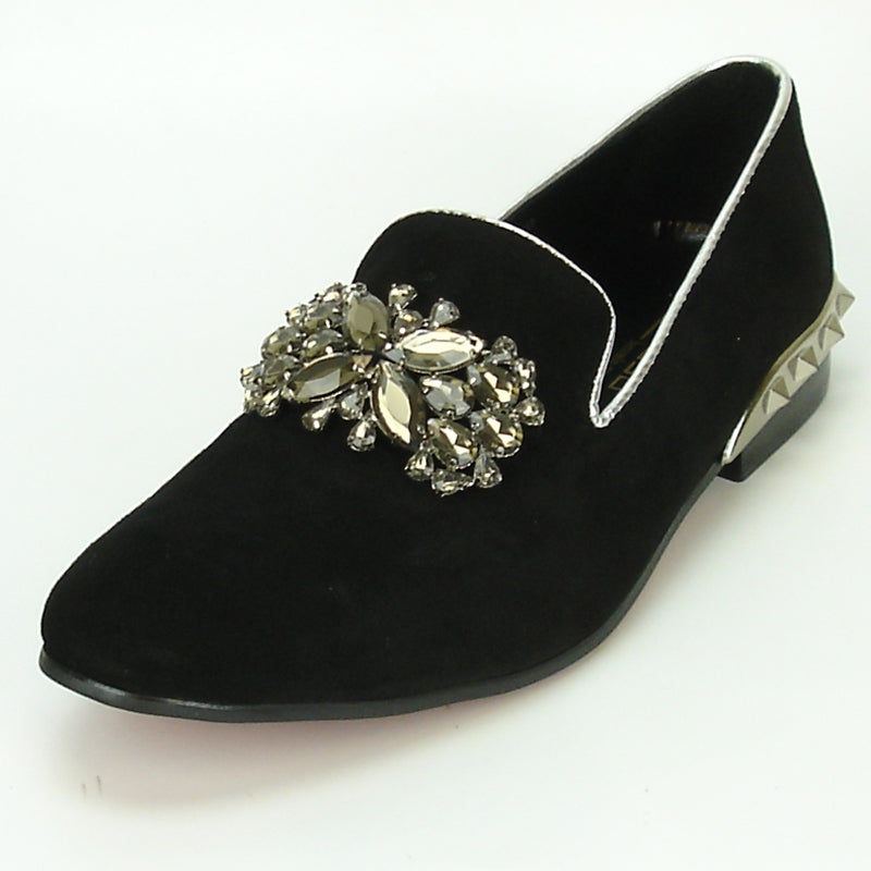 Fiesso FI-7030 Black Loafers