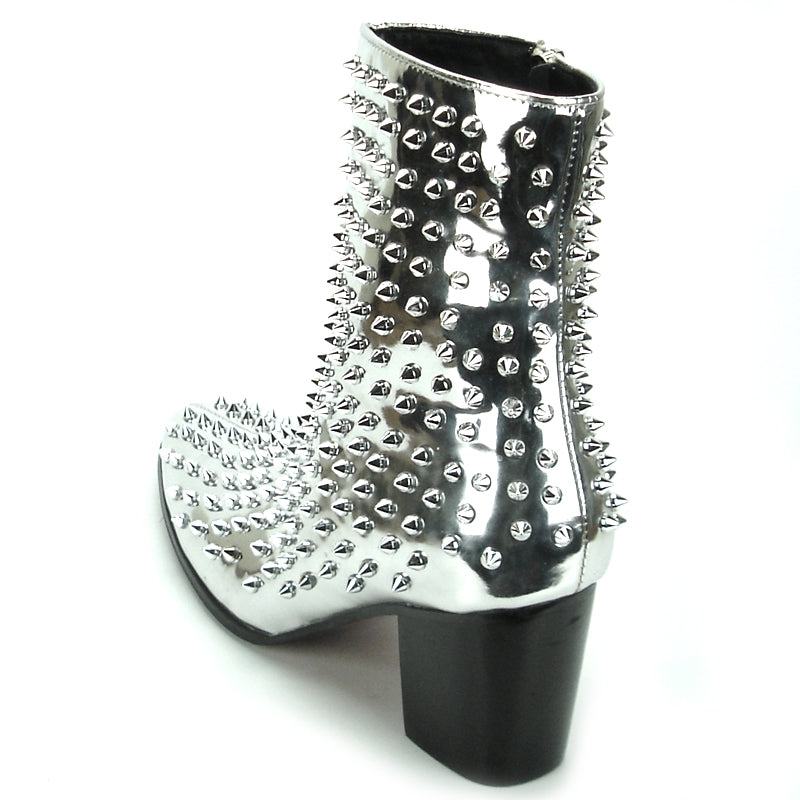 Fiesso FI-7142 Silver Boots