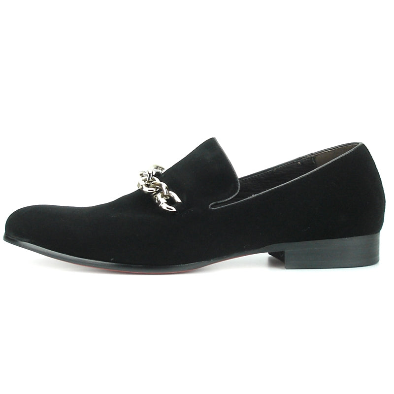 Fiesso FI-7191 Black Loafers