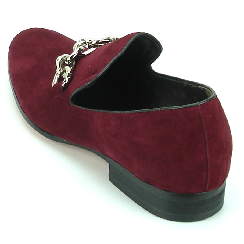 Fiesso FI-7191 Burgundy Loafers