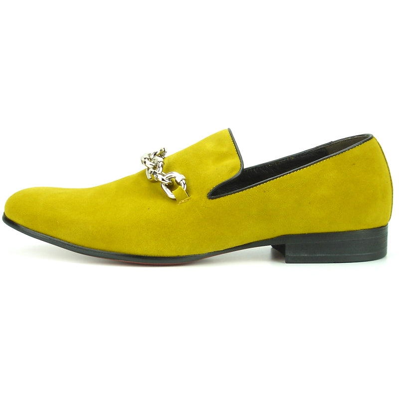 Fiesso FI-7191 Mustard Loafers