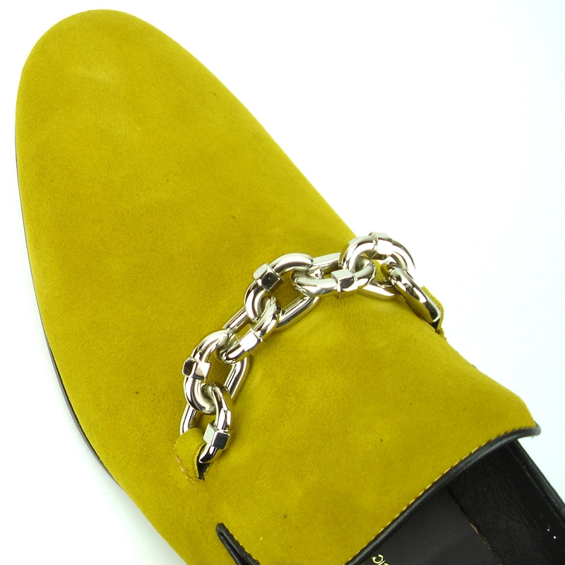 Fiesso FI-7191 Mustard Loafers