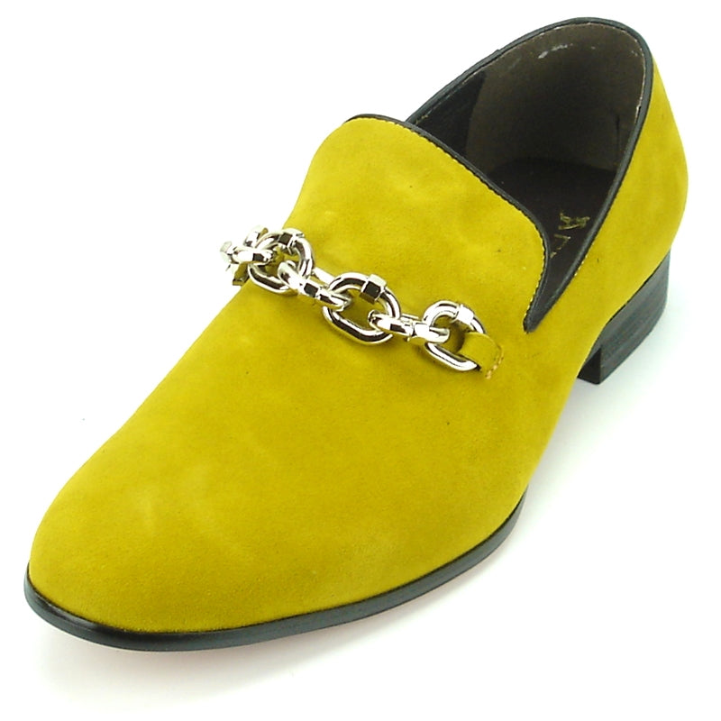 Fiesso FI-7191 Mustard Loafers