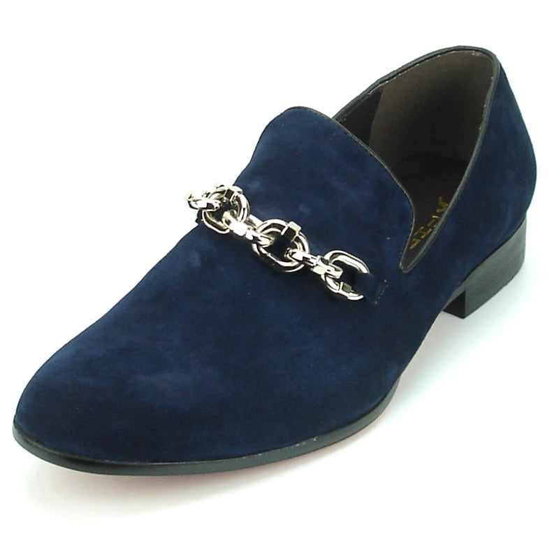 Fiesso FI-7191 Navy Loafers