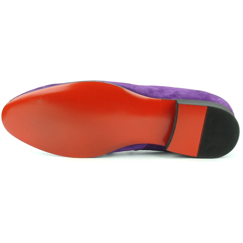 Fiesso FI-7191 Purple Loafers