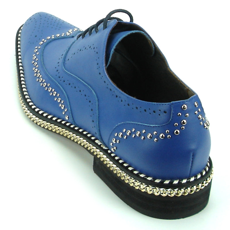 Fiesso FI-7201 Blue Oxfords