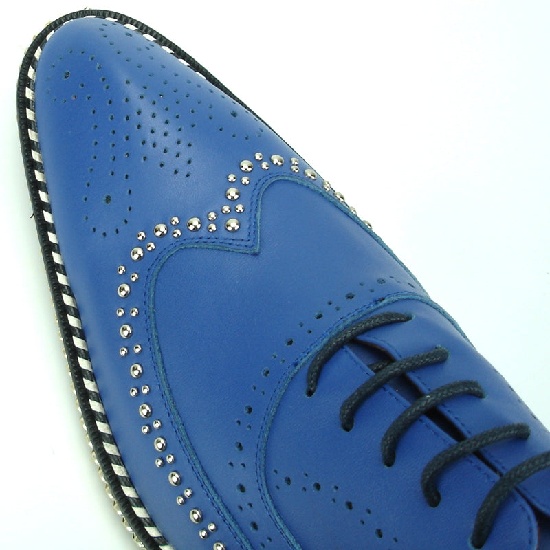 Fiesso FI-7201 Blue Oxfords