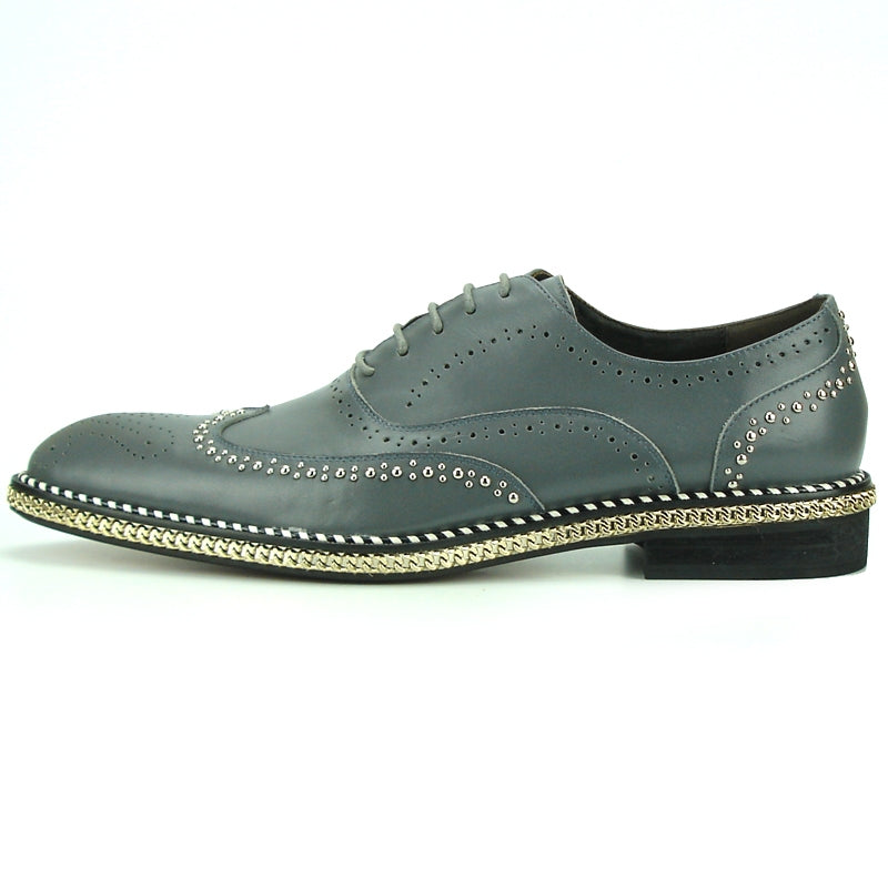 Fiesso FI-7201 Grey Oxfords