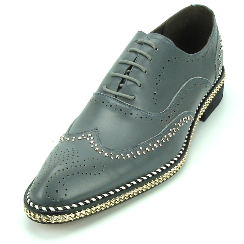 Fiesso FI-7201 Grey Oxfords