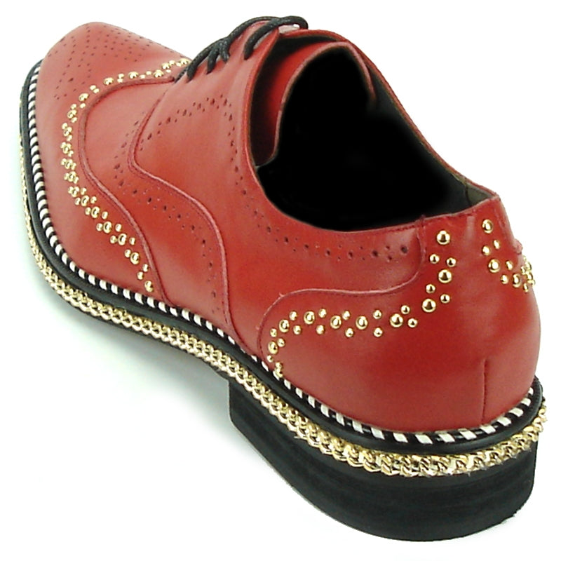 Fiesso FI-7201 Red Oxfords