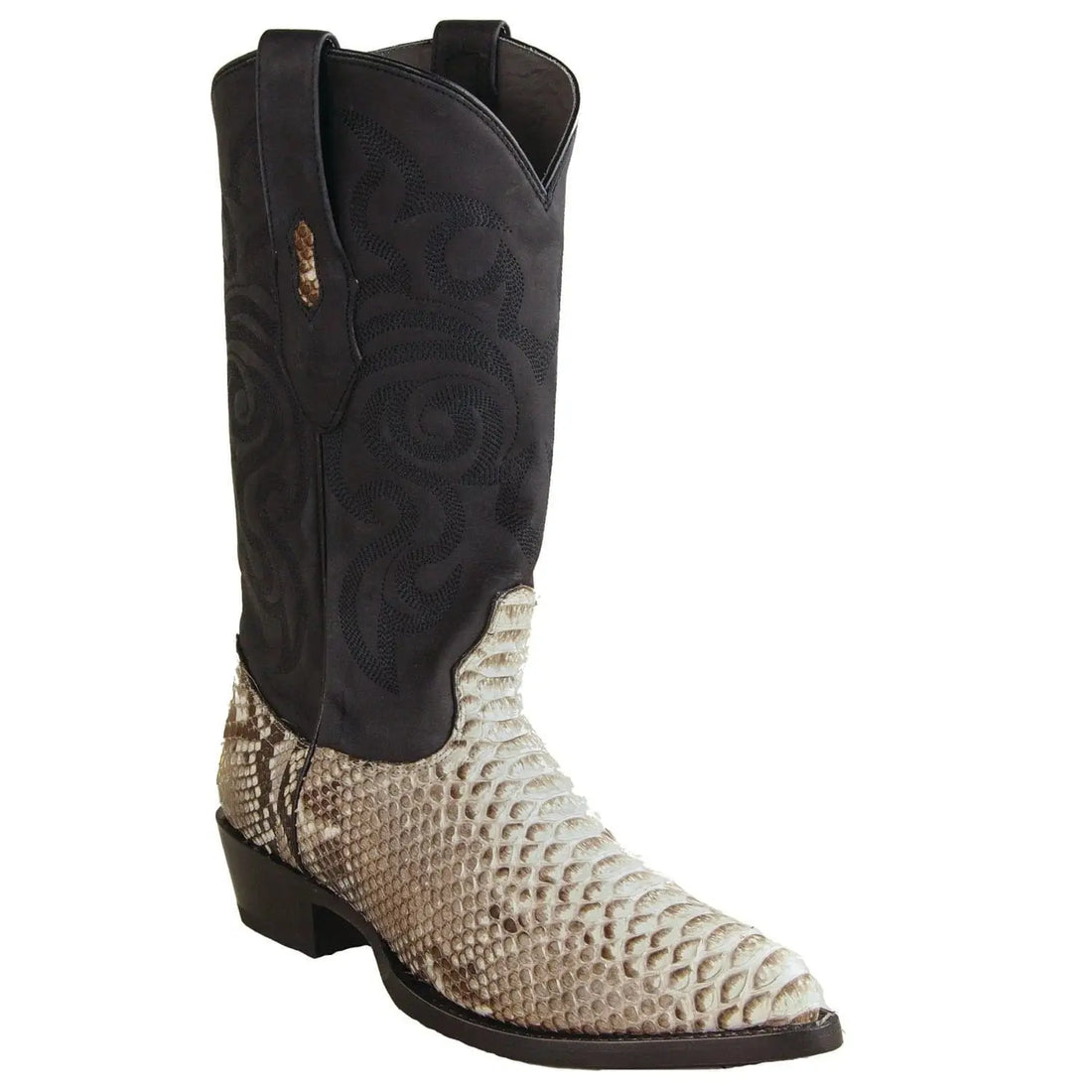 Los Altos 99N5749 Men's Natural Genuine Python J Toe Cowboy Boots