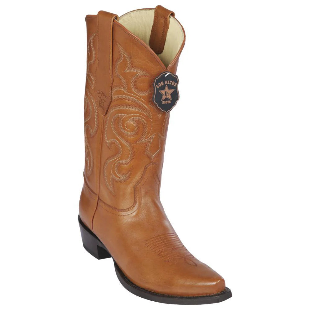 Los Altos 943851 Men's Honey Genuine Pull Up Snip Toe Cowboy Boots