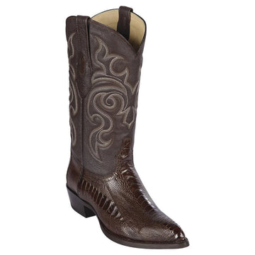 Los Altos 990507 Men's Brown Genuine Ostrich Leg J Toe Cowboy Boots