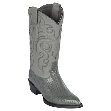 Los Altos 990709 Men's Gray Genuine Teju J Toe Cowboy Boots