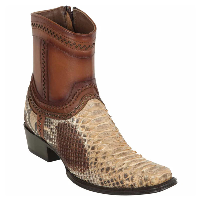 Los Altos 76B5711 Men's Oryx Genuine Python European Square Toe Cowboy Boots