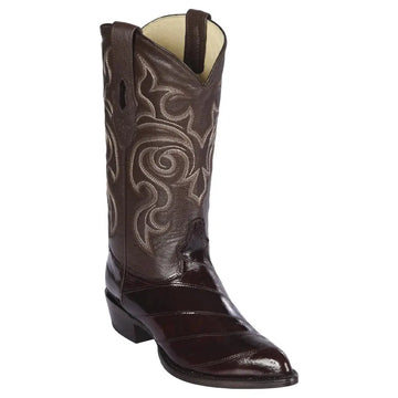 Los Altos 990807 Men's Brown Genuine EEL J Toe Cowboy Boots