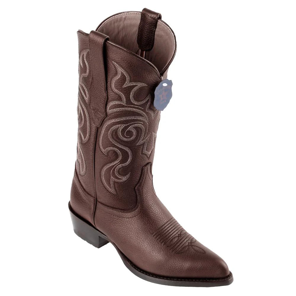 Los Altos 992707 Men's Brown Genuine Grisly J Toe Cowboy Boots