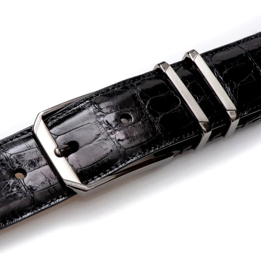 Mezlan AO11115 Crocodile Black Belt