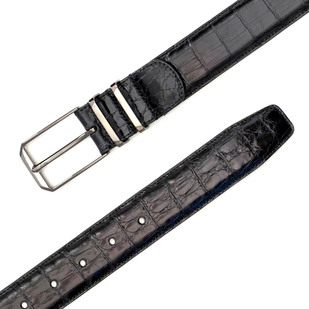 Mezlan AO11115 Crocodile Black Belt