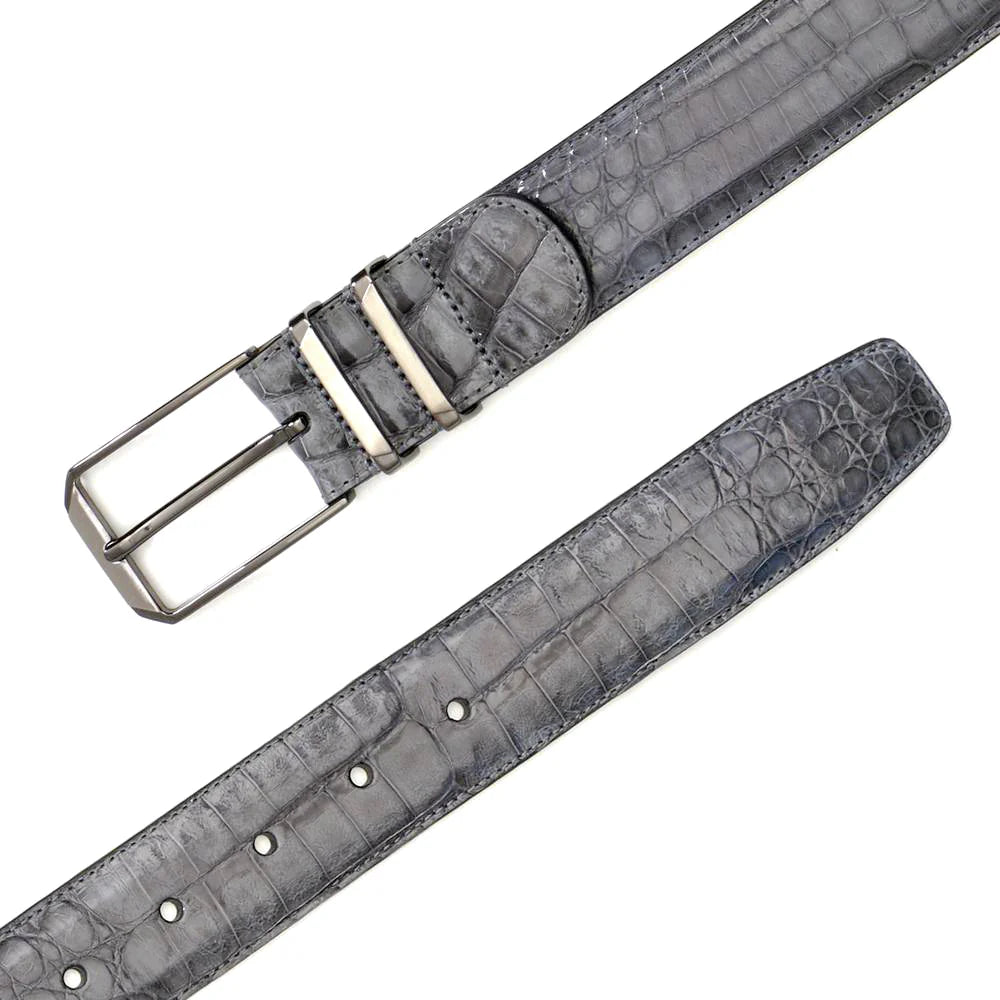 Mezlan AO11115 Crocodile Grey Belt