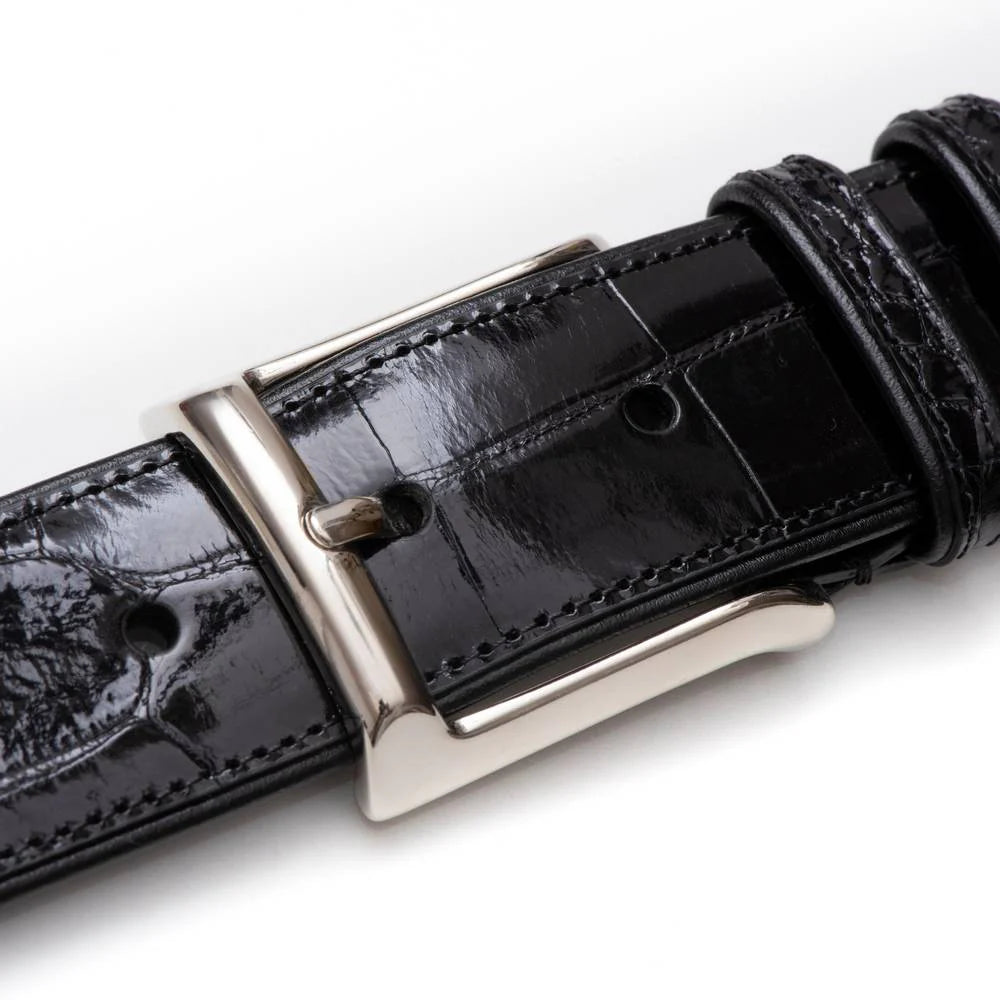 Mezlan AO7907 Alligator Black Belt