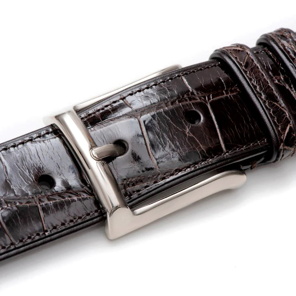 Mezlan AO7907 Alligator Dark Brown Belt